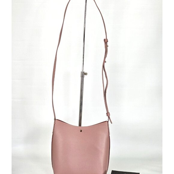 ANTHROPOLOGIE Women's Blush Samara Bucket Shoulder Bag Crossbody Size M 1234 - Picture 8 of 14